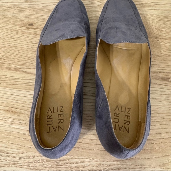 Naturalizer Blue Kate‎ Fabric Suede Look Loafers Womens Size 10 M Slip On Comfy - Picture 13 of 14